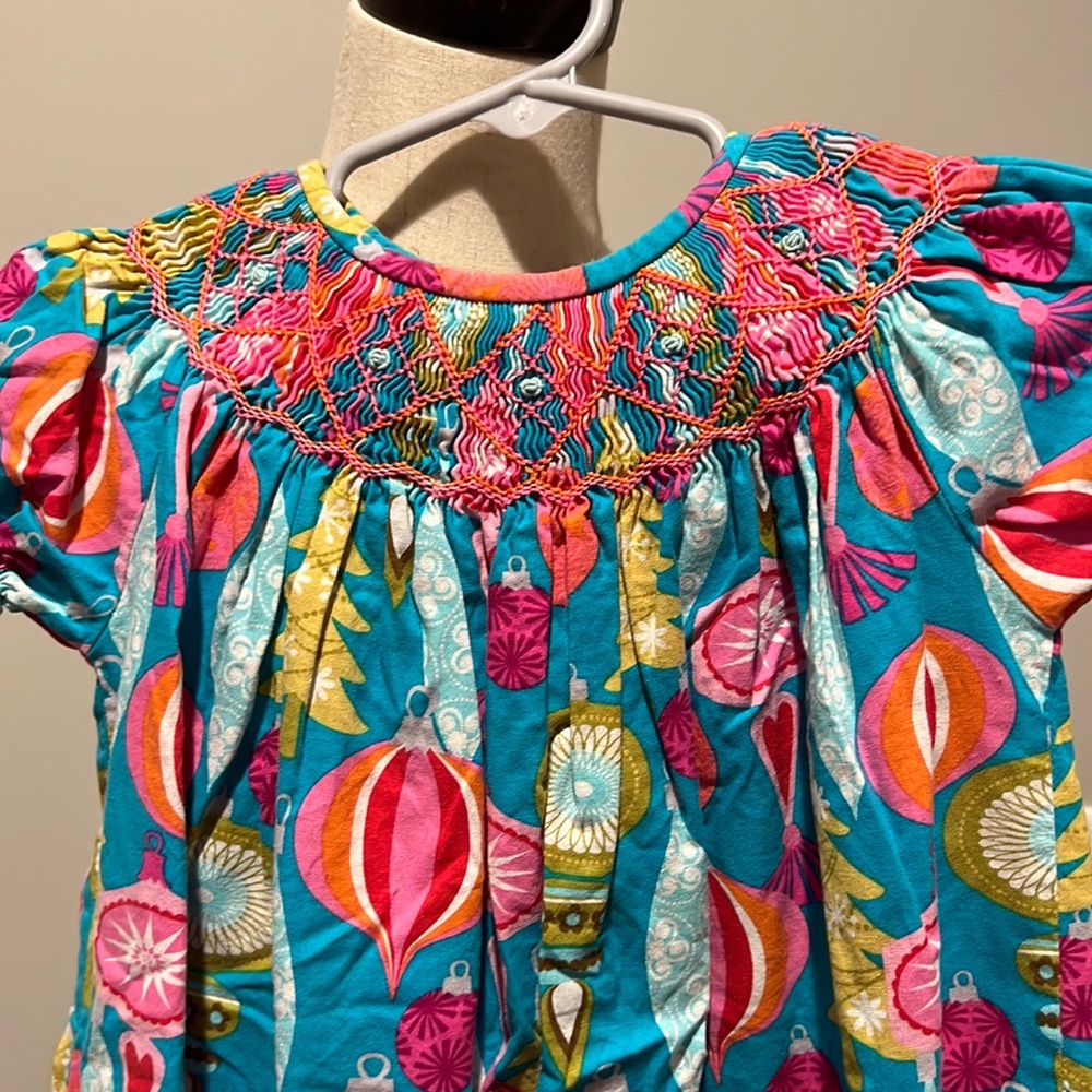 Smocked Christmas dress